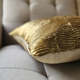 Metallic Gold Cushion Cover 40x40 cm