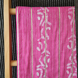 Rang Block Printed Table Runner, 200cm, Magenta
