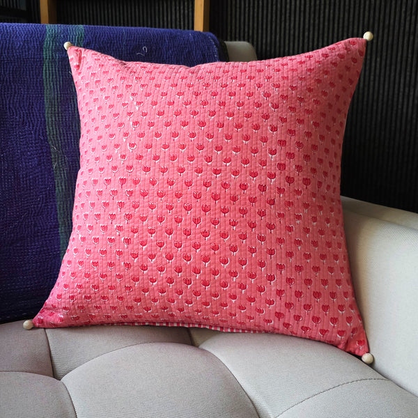 Phula Pink Cushion Cover, 45x45 cm