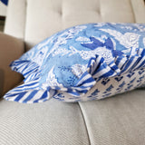 Sasha Lumbar Cushion Cover Blue, 30x50 cm