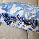Sasha Lumbar Cushion Cover Blue, 30x50 cm