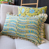 Sasha Lumbar Cushion Cover Green, 30x50 cm