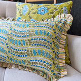 Sasha Lumbar Cushion Cover Green, 30x50 cm
