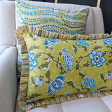 Sasha Lumbar Cushion Cover Green, 30x50 cm