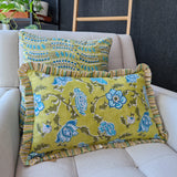 Sasha Lumbar Cushion Cover Green, 30x50 cm