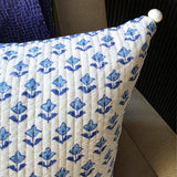 Phula Blue Cushion Cover, 40x40 cm