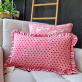 Sasha Lumbar Cushion Cover Pink, 30x50 cm