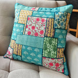 Kyari Cushion Cover Turquoise, 45x45 cm