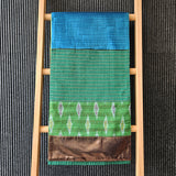 Green & Teal Patchwork Brocade Table Runner