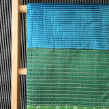 Green & Teal Patchwork Brocade Table Runner