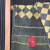 Vintage Kantha Throw Blue