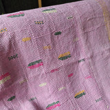 Vintage Kantha Throw Multi Stripe