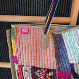 Vintage Kantha Tote Taupe