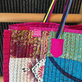 Vintage Kantha Tote Pink
