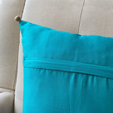 Beautiful Teal Brocade Silk Cushion Cover, 40 x 40cm