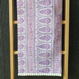 Lilac Block Printed Table Runner