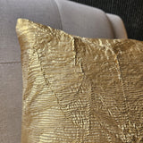 Metallic Gold Cushion Cover 40x40 cm