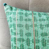 Rang Lumbar Cushion Cover, Rama Green 40x40 cm