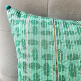 Rang Lumbar Cushion Cover, Rama Green 40x40 cm
