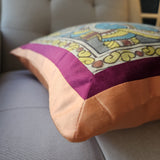 Hand Painted Kalamkari Cushion Cover - Lord Ganesha