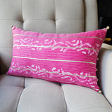 Rang Lumbar Cushion Cover, Magenta 30x50cm