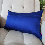 Bright Vintage Sari Kantha Patchwork Cushion Cover, 30 x 50 cm