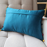 Bright Vintage Sari Kantha Patchwork Cushion Cover, 30 x 50 cm