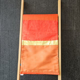 Bright Orange Patchwork Brocade Table Runner