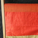 Bright Orange Patchwork Brocade Table Runner