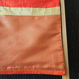 Bright Orange Patchwork Brocade Table Runner