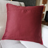 Assam Silk Cushion Cover Red