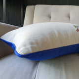 Bulbul Cushion Cover , Embroidered Bird Pillow Cover