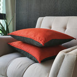 Black & Red, Reversible Mashru Cushion Cover