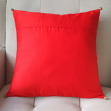 Beautiful Red Brocade Silk Cushion Cover, 40 x 40cm