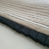 Black on Natural Tussar, Hand Painted Madhubani Table Runner