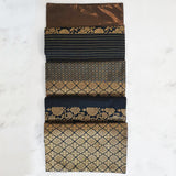 Black and Gold Patchwork Brocade Table Runner