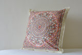 Hand Painted Madhubani Cushion Cover