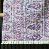 Lilac Block Printed Table Runner