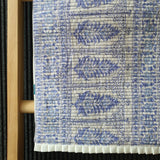 Periwinkle Blue Block Printed Table Runner