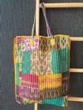 Vintage Kantha Tote Yellow