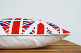 Union Jack Inspired Cushion Cover , Her Majesty's 90th , UK Cushion Cover , Union Jack Decorative Pillow , Union Jack Pillow, Blue Red White