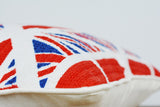 Union Jack Inspired Cushion Cover , Her Majesty's 90th , UK Cushion Cover , Union Jack Decorative Pillow , Union Jack Pillow, Blue Red White