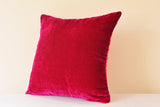 Fuchsia Pink Velvet Cushion Cover